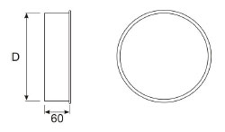 Вентиляция круглая заглушка ВКЗ