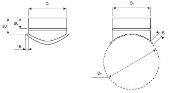 Вентиляция круглая врезка круглая ВКВК